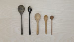 Brown Wooden Spoon and Fork